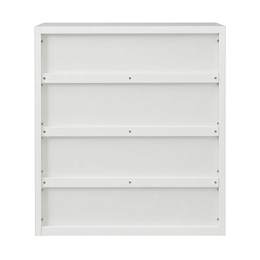 Simonez 5-Tier White Wooden Shoe Storage Rack Organizer Cabinet