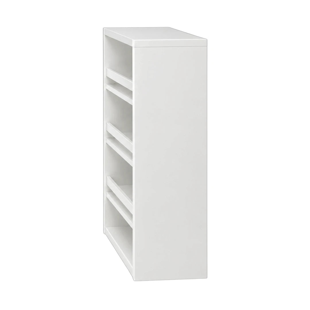 Simonez 5-Tier White Wooden Shoe Storage Rack Organizer Cabinet