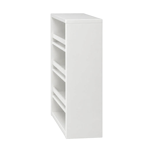 Simonez 5-Tier White Wooden Shoe Storage Rack Organizer Cabinet