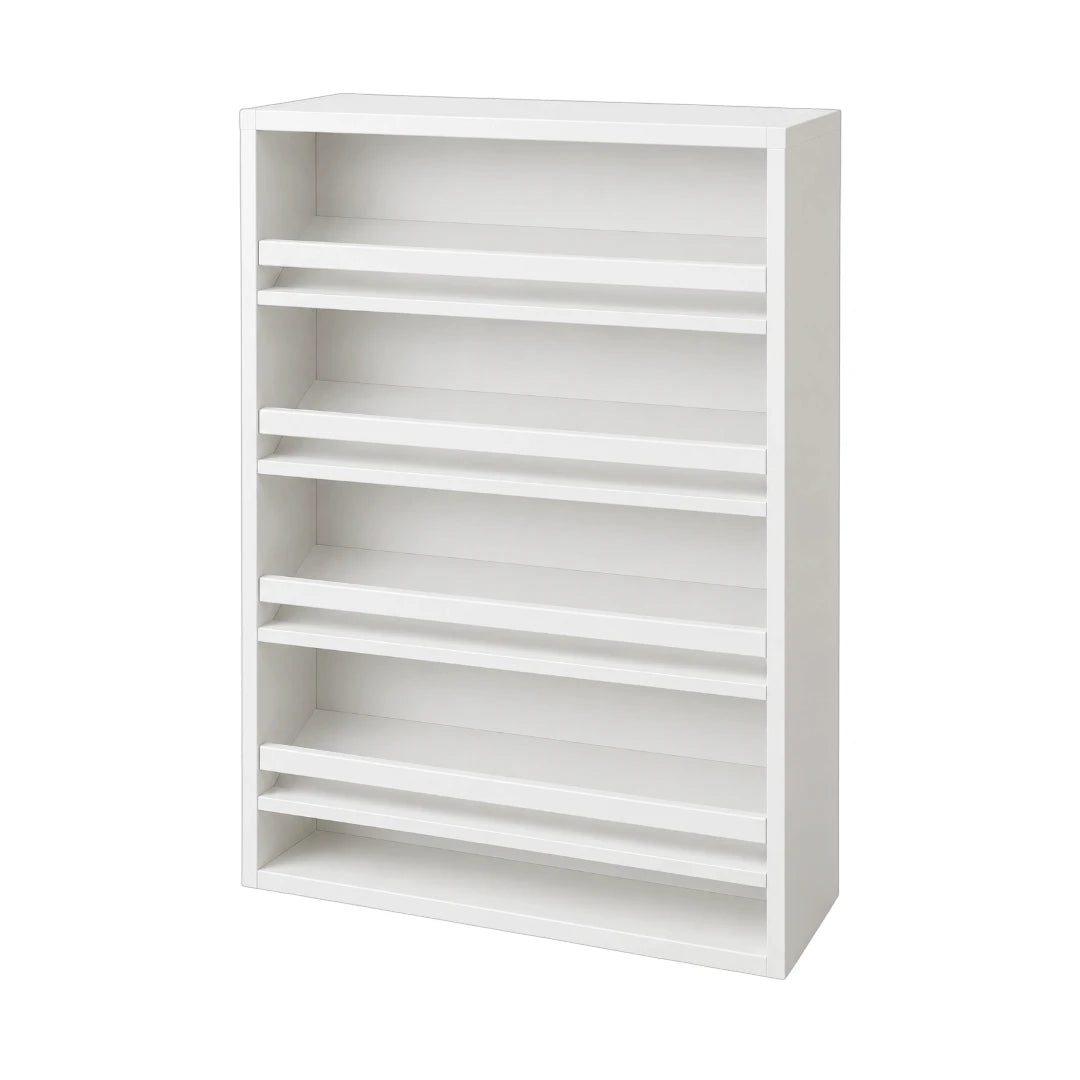 Simonez 5-Tier White Wooden Shoe Storage Rack Organizer Cabinet