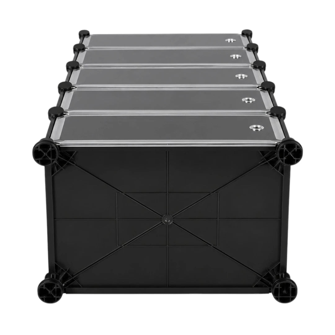 Simonez Modular 6-Tier Shoe Storage Organizer Cabinet with Doors