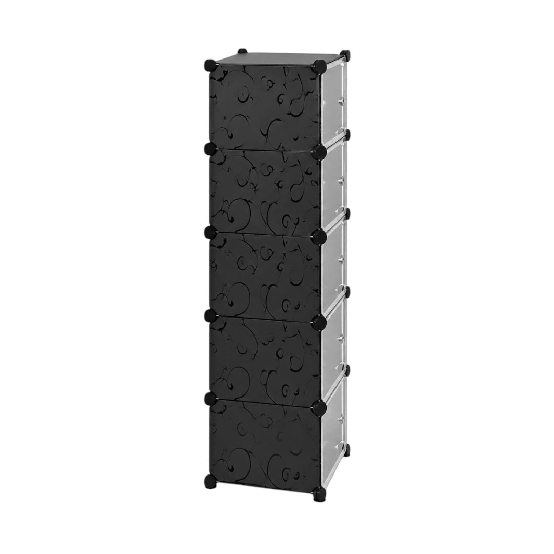Simonez Modular 6-Tier Shoe Storage Organizer Cabinet with Doors