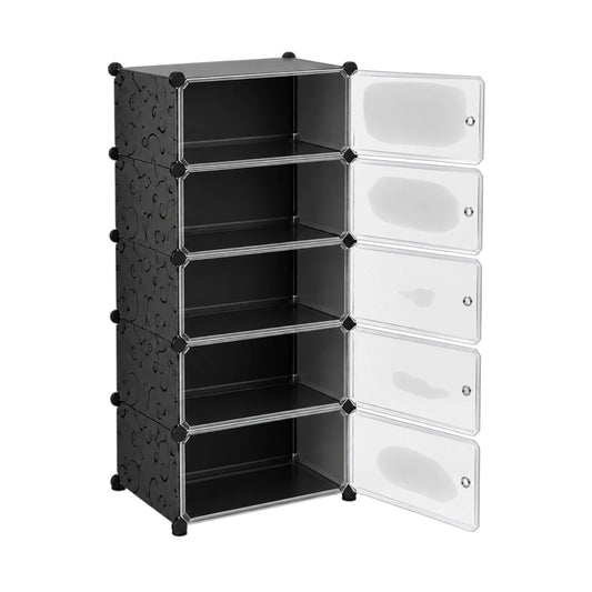Simonez Modular 6-Tier Shoe Storage Organizer Cabinet with Doors