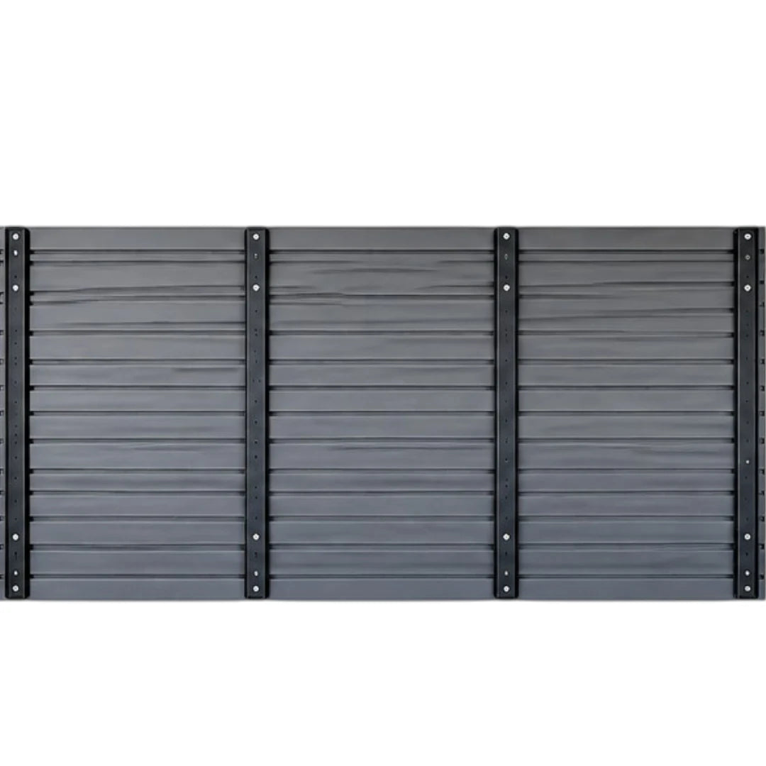 Simonez Wall Organization Gray Slatwall Garage Storage System with Wire Shelf