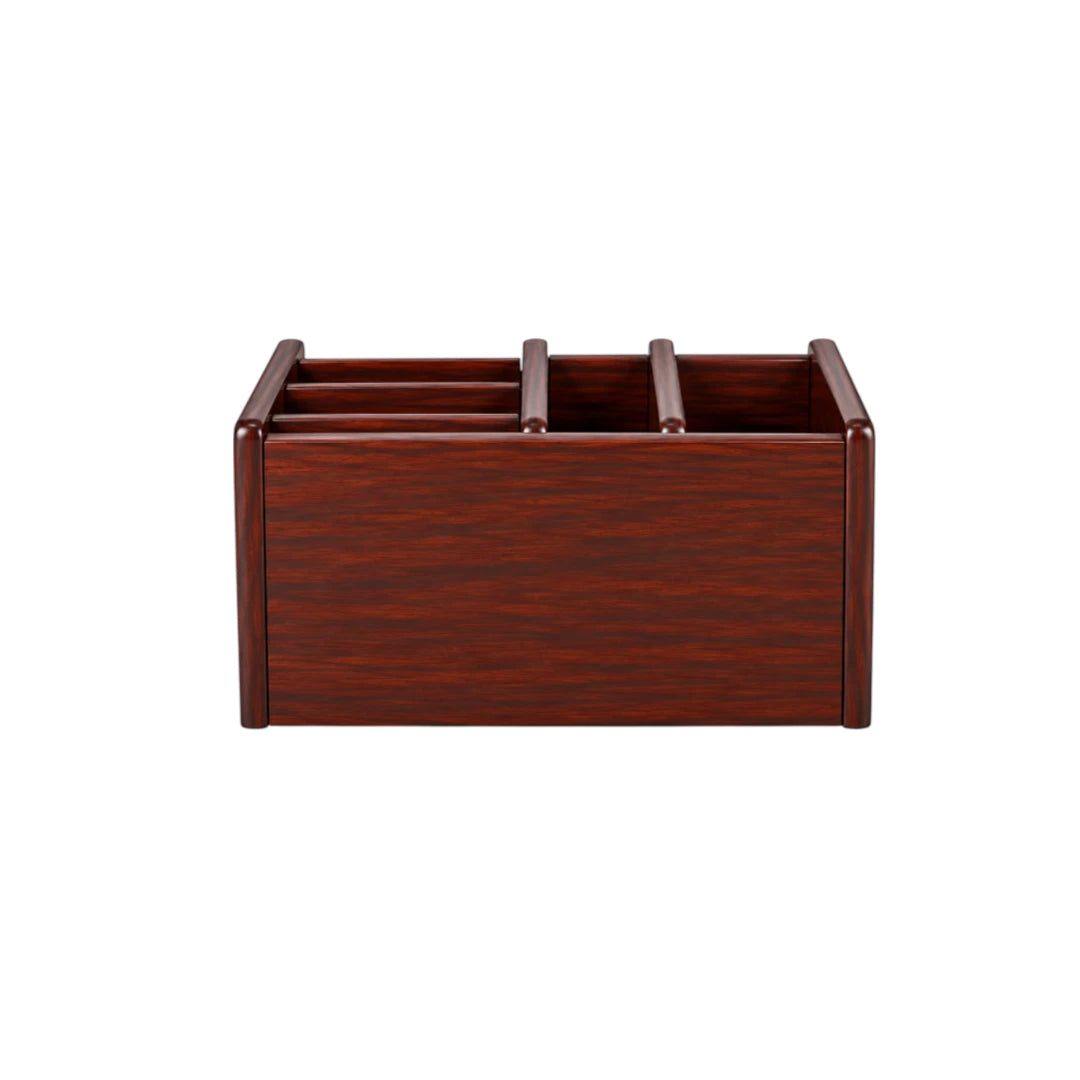 Simonez Wooden Desktop Organizer with Drawer and Multiple Compartments
