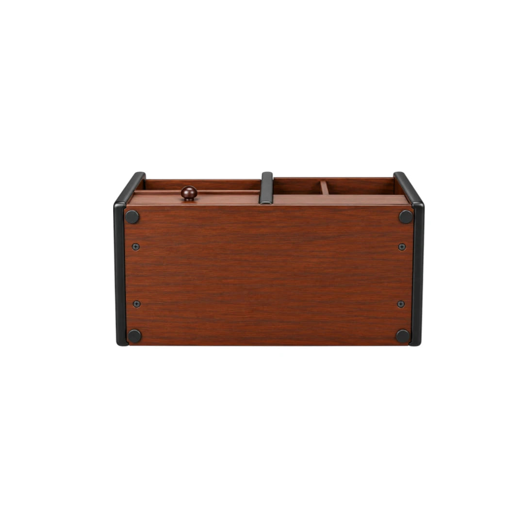 Simonez Wooden Desktop Organizer with Drawers and Multiple Compartments