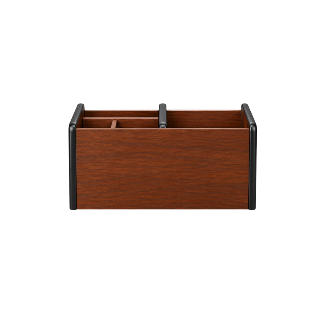 Simonez Wooden Desktop Organizer with Drawers and Multiple Compartments
